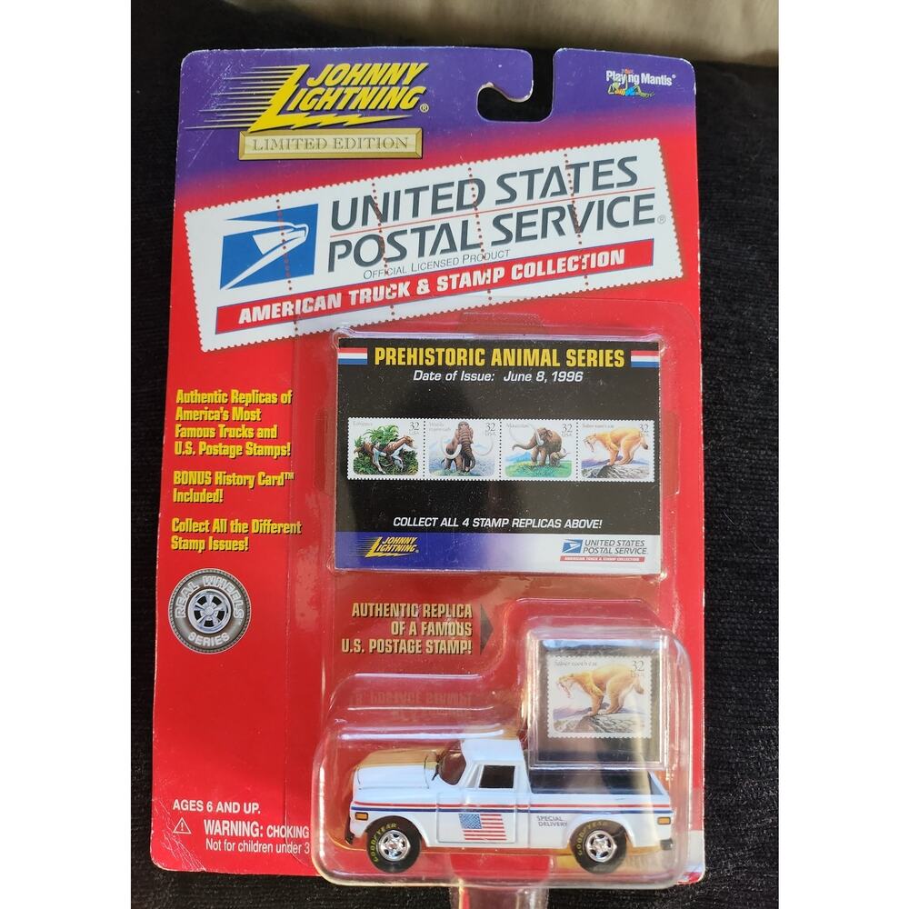 JOHNNY LIGHTNING USPS 1960s STUDEBAKER PREHISTORIC ANIMAL SERIES